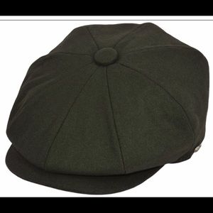 Olive Green Epoch 100% Wool Big Apple Hat Unisex